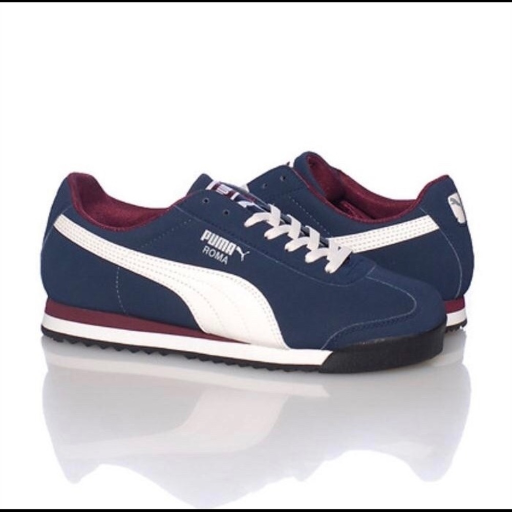 ♥️ Navy Blue & Maroon Puma Roma ♥️